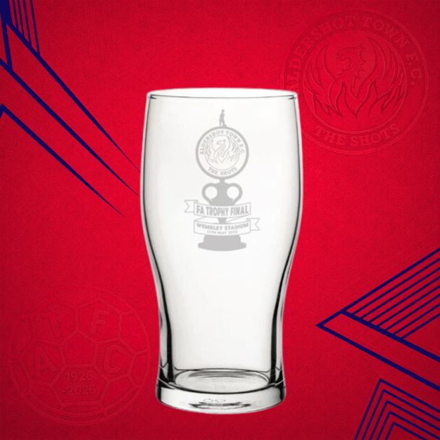 Picture of SHOTS FC PINT GLASS WEMBLEY BRANDED LIMITED EDITION 